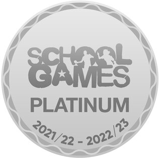 Logo for School Games Platinum 2022-23
