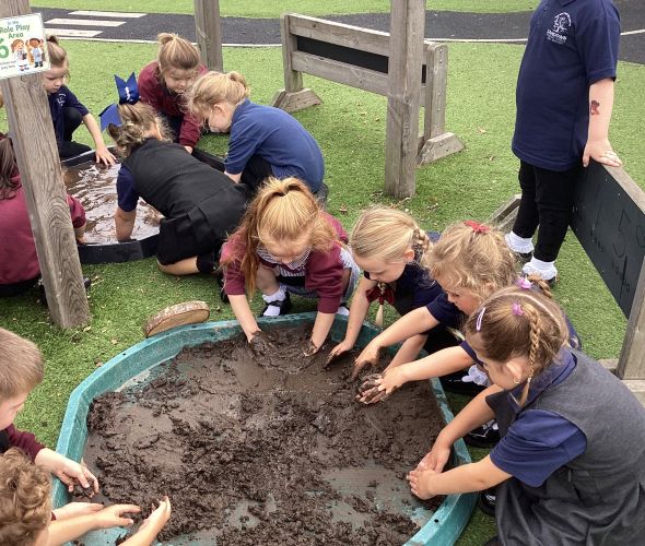 Children playing outside